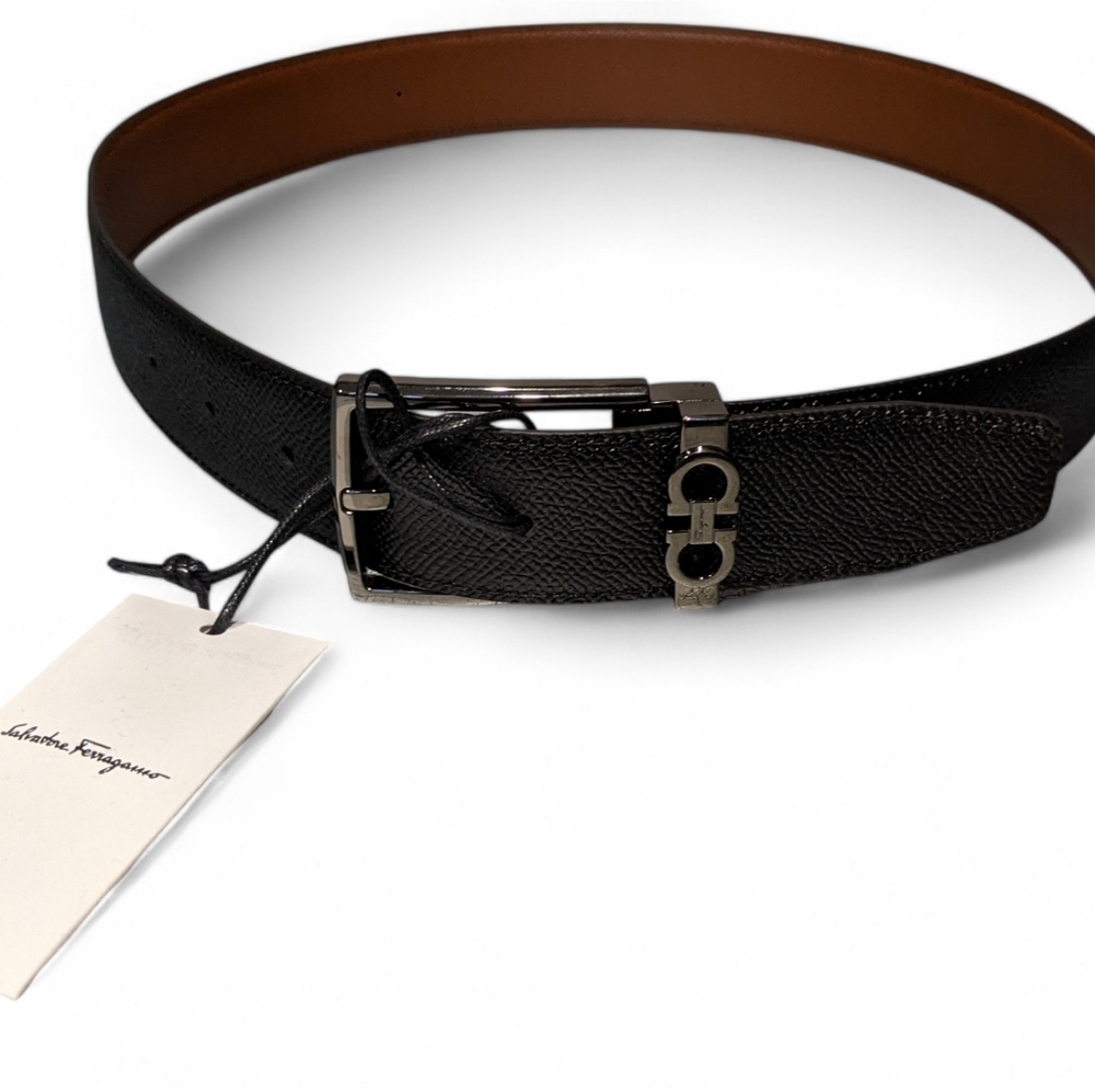 Ferragamo Reversible Belt Size 32 New With Tags